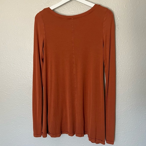 Free people January Long Sleeve Tunic Tee Sienna Size Small - Picture 3 of 9